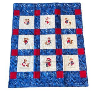 Handmade Quilt Little Boy & Girl Baby Crib Nursery Play Mat Activity Blanket